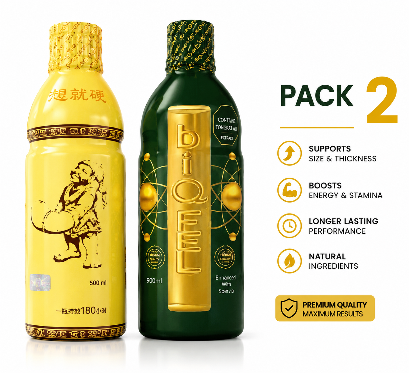 BIQ-FEL + KLG 180 Bottle Pack 